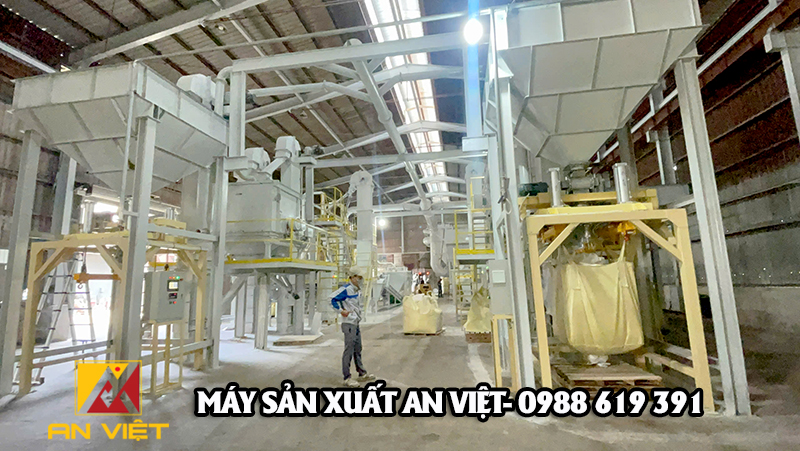 Lắp đặt hệ thống cân đóng bao  jumbo 10-15 tấn/giờ tại Quảng Bình